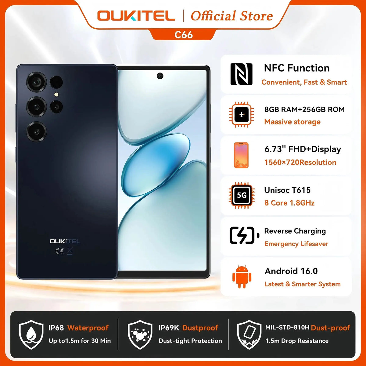 Oukitel Quad Camera Smartphone — product view 10