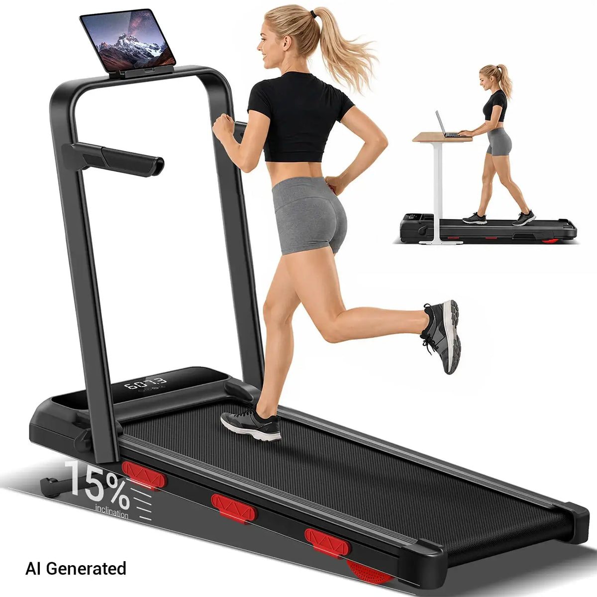 Robore Quiet Auto Incline Treadmill Folding Walking Pad — product view 9