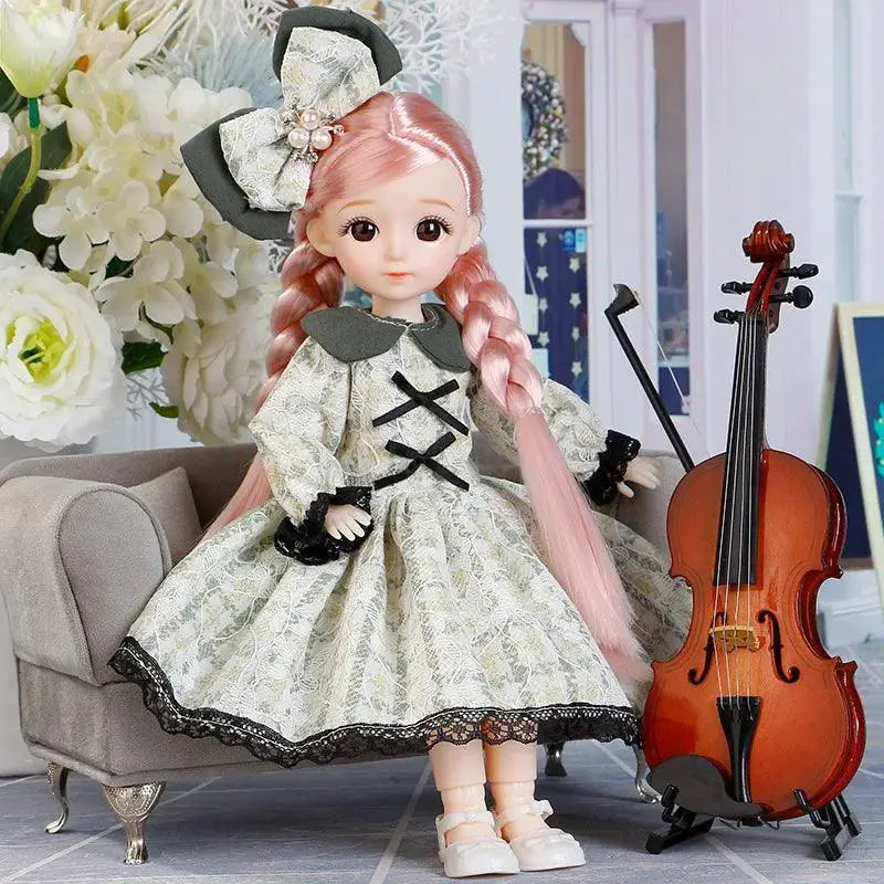 Customizable BJD Doll Dress Up Toy With 3D Eyes Interactive