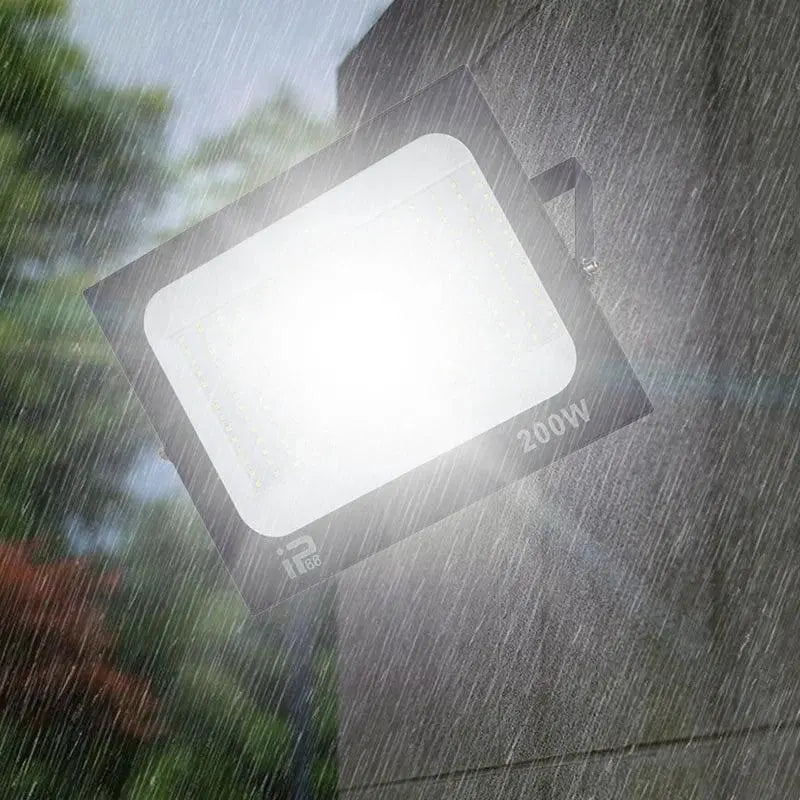 Outdoor LED Black Garden Floodlights Stylish Lighting