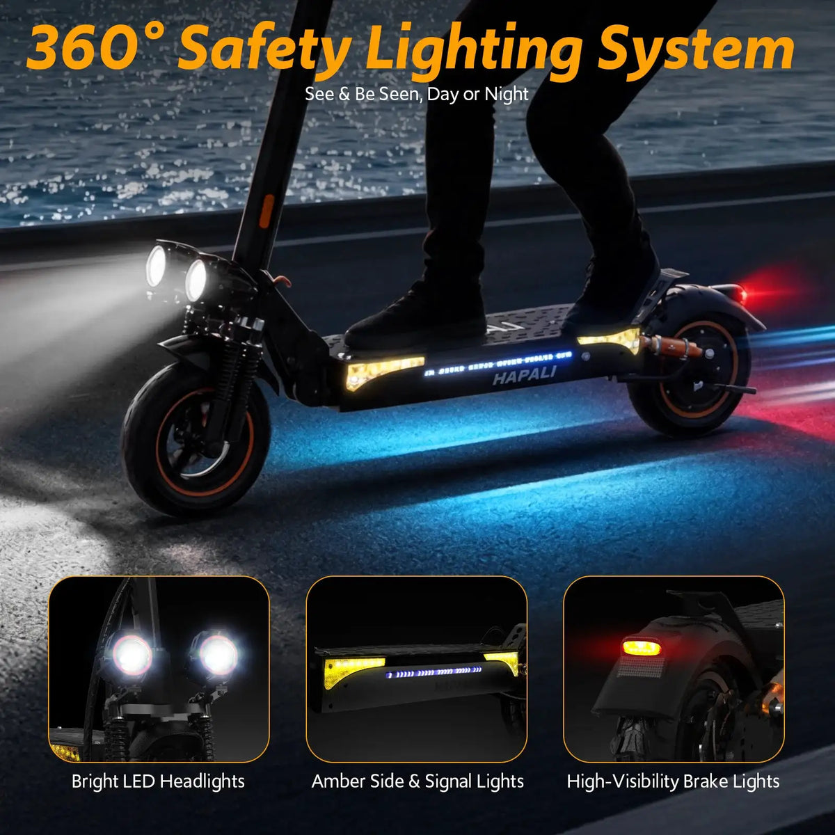 Osboo Off-Road Electric Scooter for Adults — product view 6