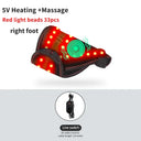 660nm Red Light Heating Toe Wrap Vibration Massager Warm Cover Instep Post Workout Relax Home Leisure Relieve Fatigue