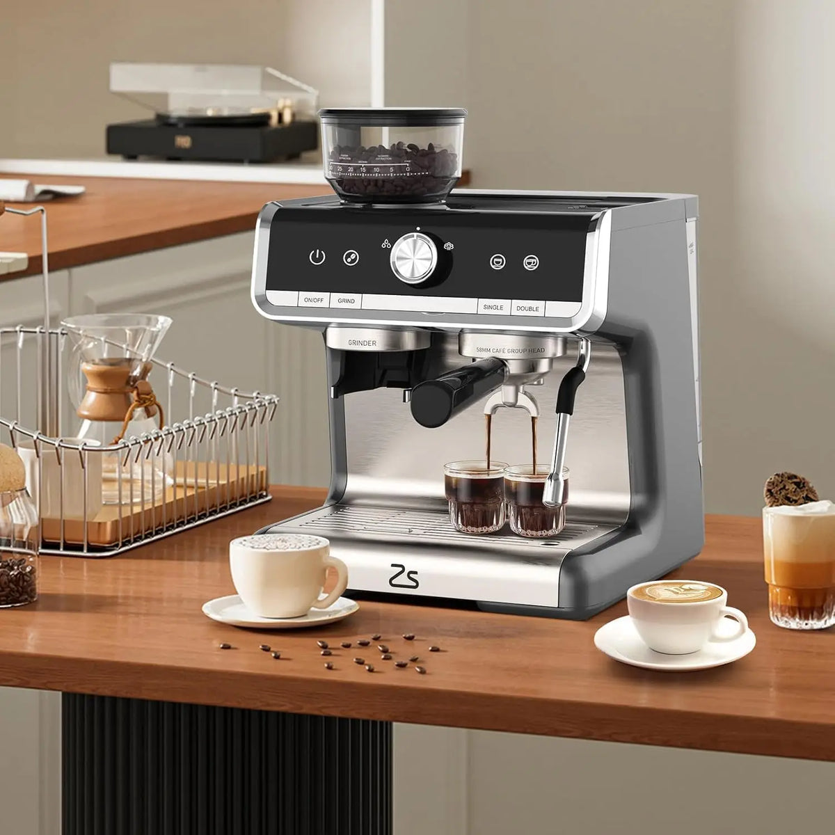 Bar Espresso Coffee Machine Semi Automatic Espresso Maker with — product view 2