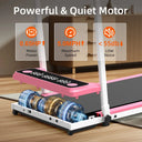 Pink Under Desk Foldable Treadmill Pro Walking Pad LED Display
