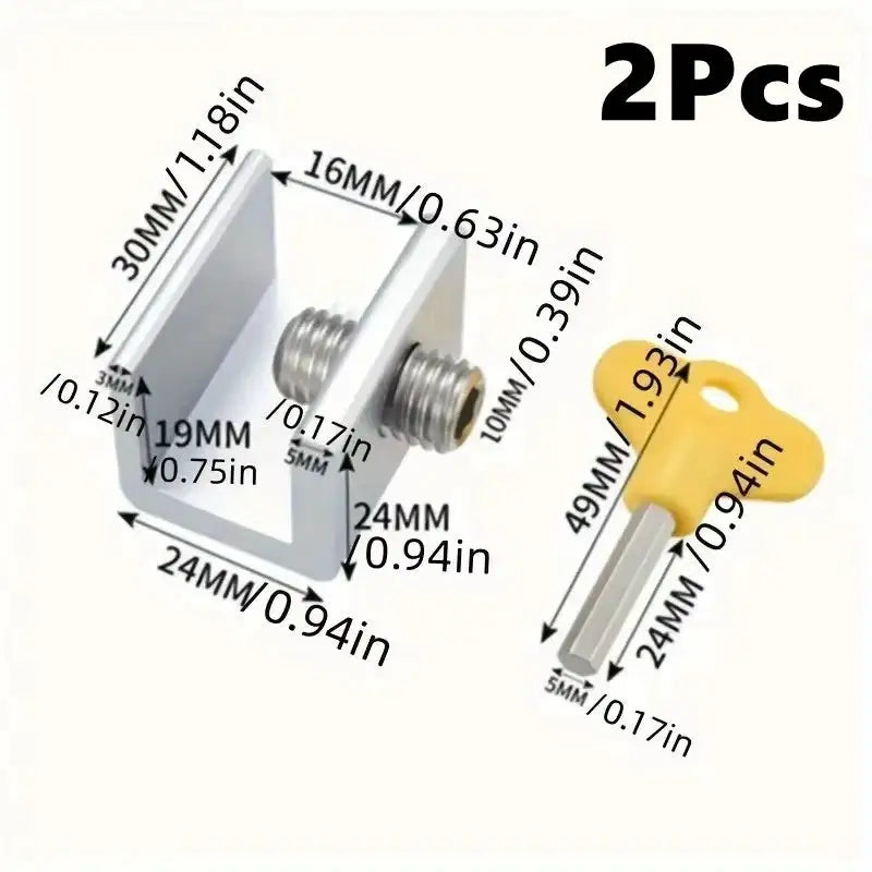 Sliding Sash Stopper Cabinet Locks Straps Doors Security Anti-theft Lock Window Sliding Door Baby Kids Child Safety Doors Lock