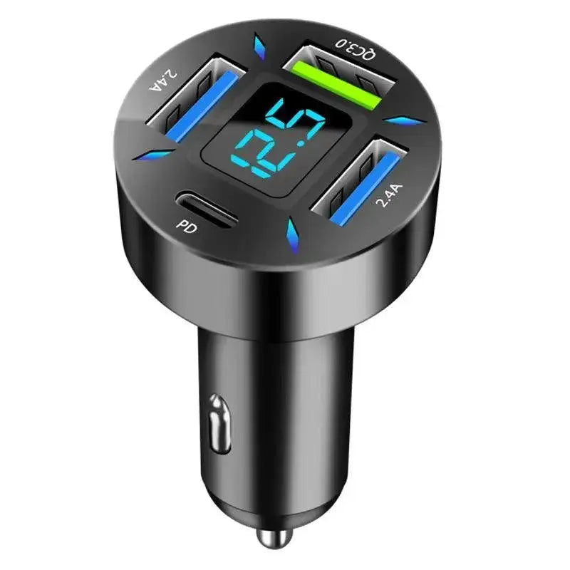 66W USB Car Charger With PD Quick Charge 3.0 Fast Charging
