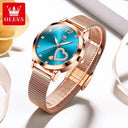 Olevs Stainless Mesh Womens Watch