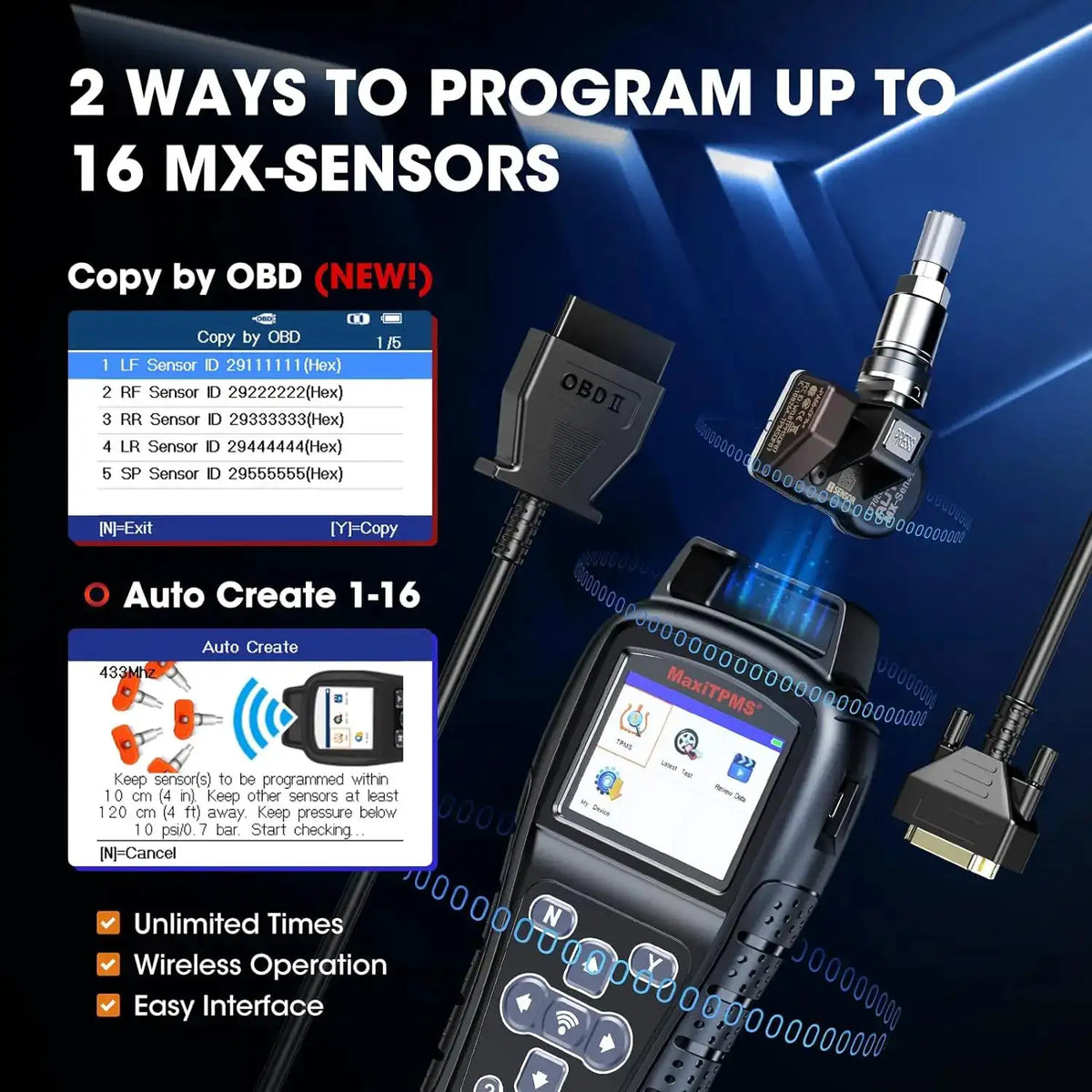 Autel MaxiTPMS TS408S TPMS Relearn Tool — product view 6