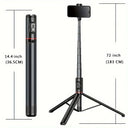 Selfie Stick 1.83m Aluminum Alloy Tripod with Bluetooth Remote