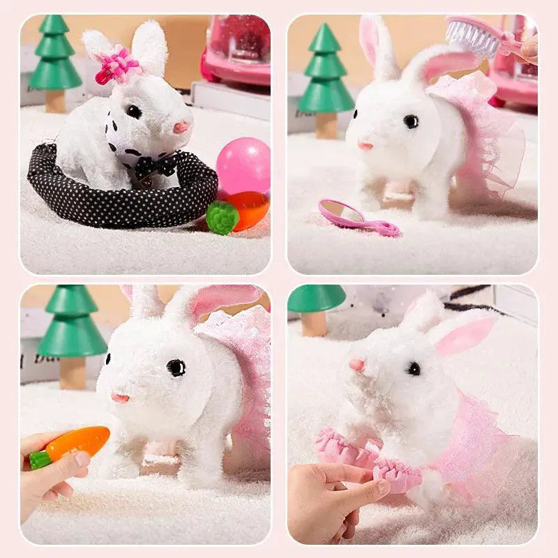 Children Interactive Rabbit Electronic Plush Pet Toy Gift