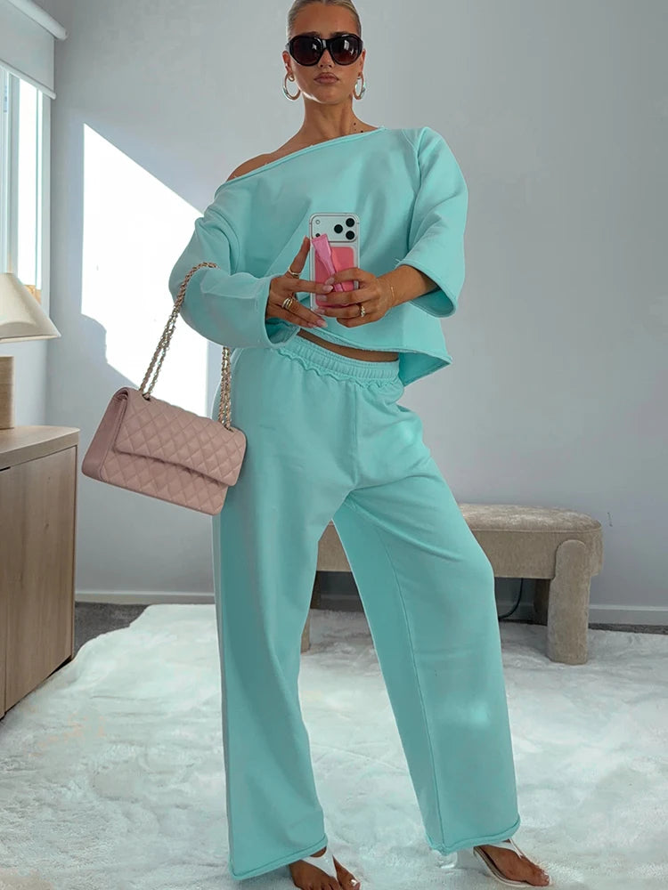 NIBBER Off Shoulder Outfit Set