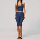 Yoga Capris Set Women Push Up Support 2pc