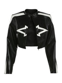 NIBBER Zipper Leather Jacket