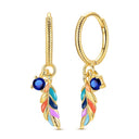 Mula Sterling Silver Golden Earrings