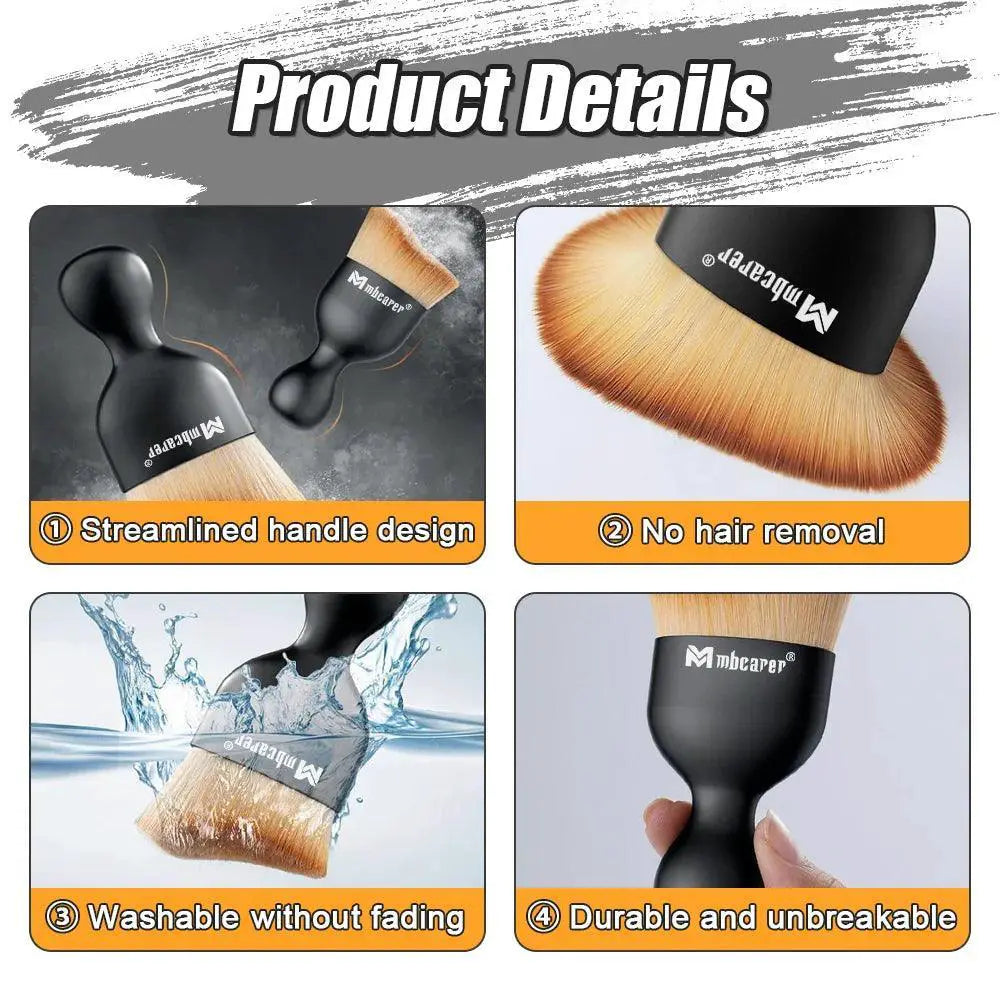 Car Detail Brush Set Soft Nylon Bristles Scratch Free Care