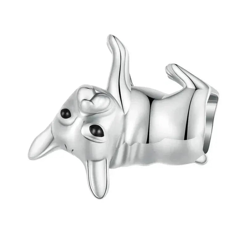 Sterling Silver Poodle Dachshund Dog Charm Bracelet