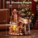 Robotime 3D Wooden Music Box Gift For Adults