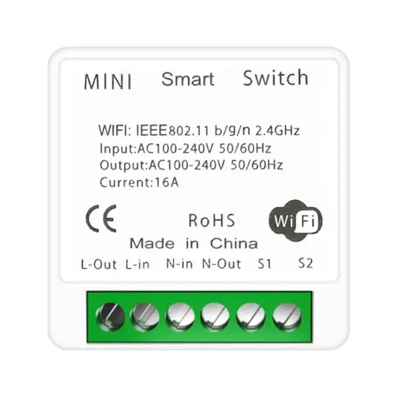 WiFi Smart Light Switch Module for Alexa and Google Home 16A