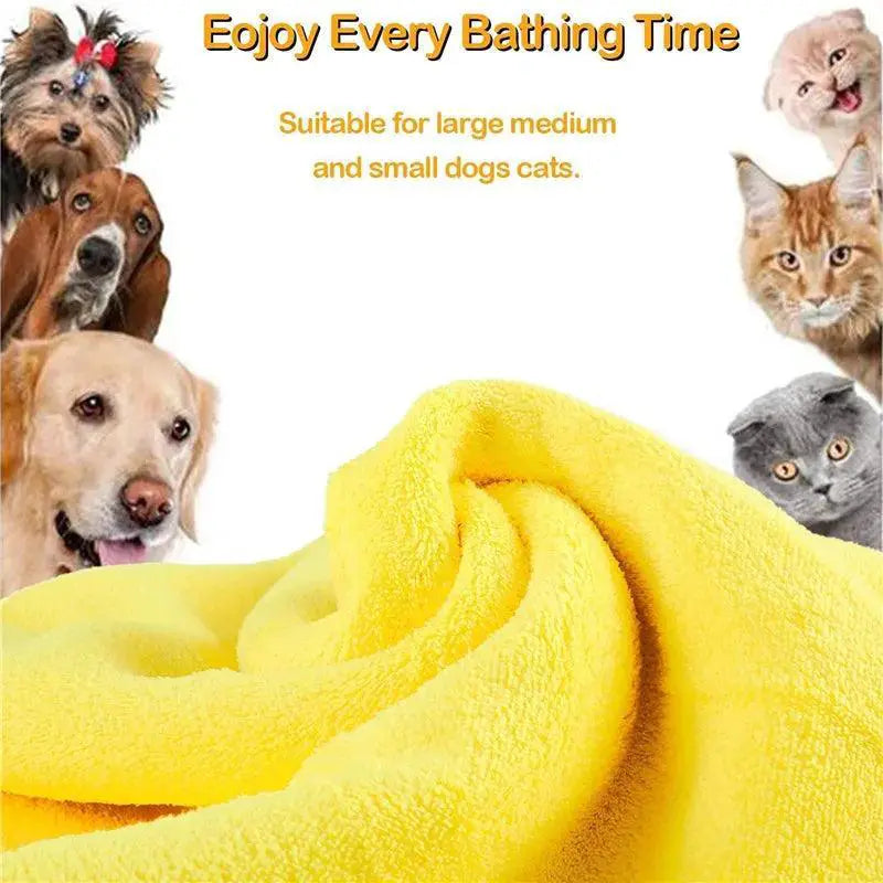 Quick Dry Pet Towels Ultra Absorbent Soft Durable For Pets