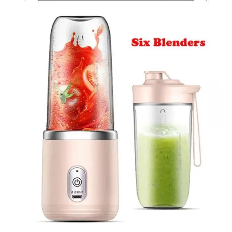 Electric Handheld Blender With 6 Blades Multifunction Juicer