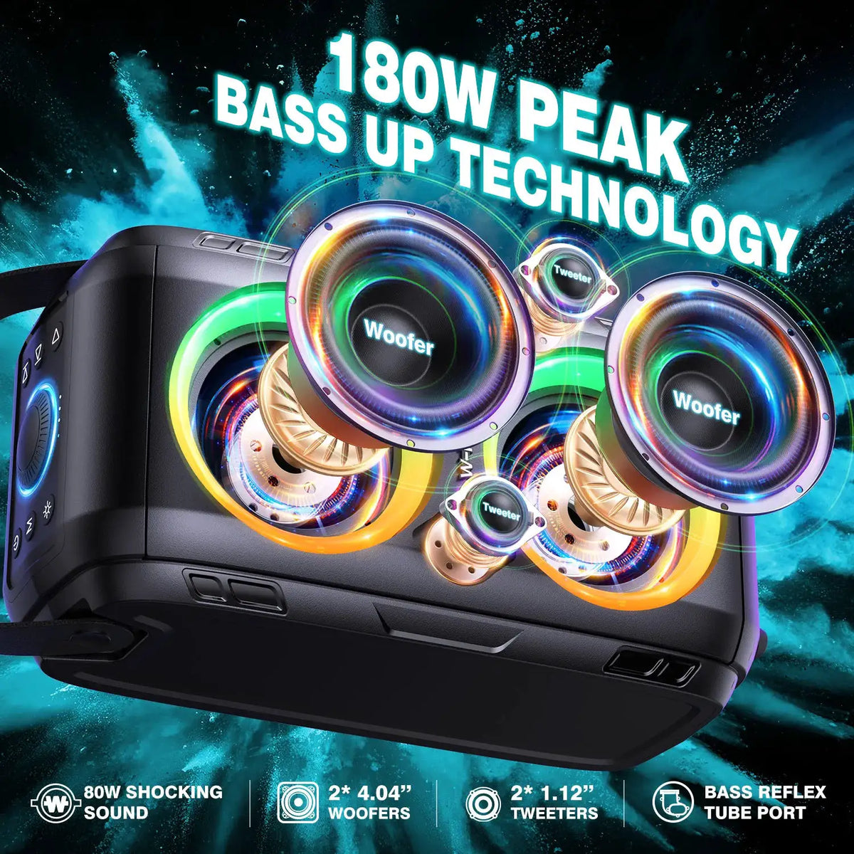 W King Bluetooth Bass Speaker — product image 2