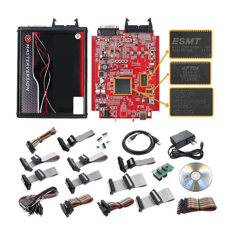 Add Brazil Warehouse Online 2.80 EU Red Kess V5.017 ECU Manager Remap KTAG V7.020 4 LED BDM Frame KTAG 2.25 OBD2 Programmer Kit