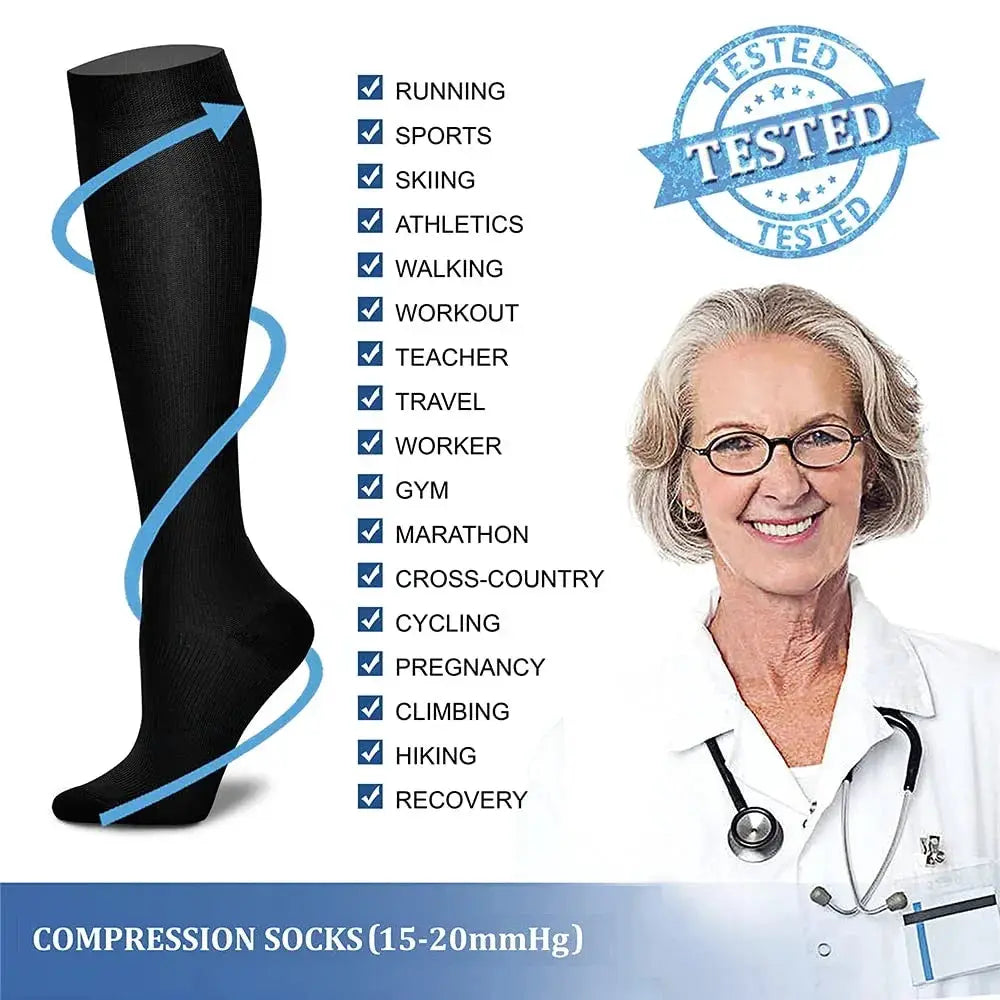 Knee High Copper Compression Socks For Ultimate Support