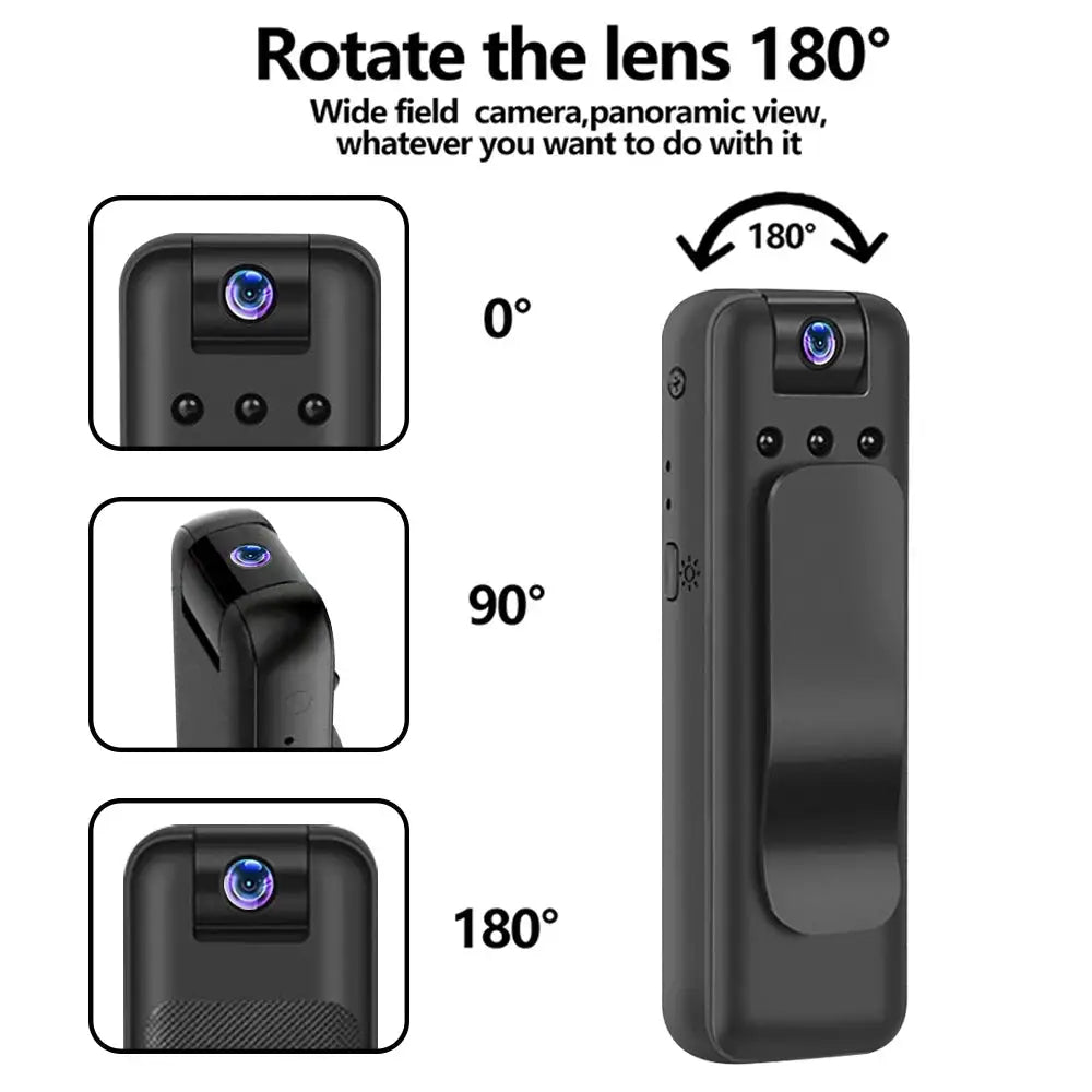 M8 HD 1080P Mini Camera Portable Small Digital Video Recorder Police Body Cam Infrared Night Vision Camcorder Sports DV