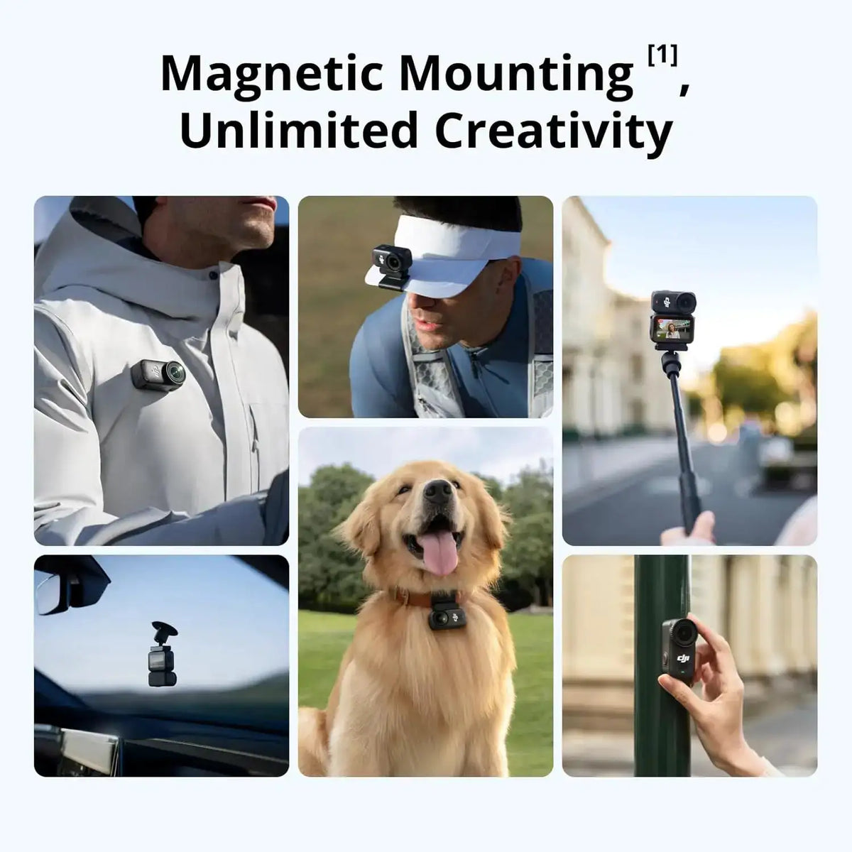 DJI Osmo Nano Standard Combo (128GB) - ALL New Small 4K/60fps Vlogging Camera with a 1/1.3″ Sensor, 143° Wide FOV Video, 200-Min Recording, Swift Content Transfer, Magnetic POV Cam 4K for Sports, Vlog
