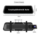 UHD Dash Cam Mirror for Safer Driving With CarPlay