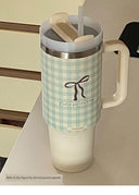 304 Stainless Steel Insulated Ice Cup With Straw Handle