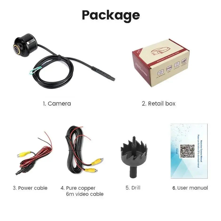170 Degree AHD Rear View Camera with Night Vision Fisheye Lens - stepyours.com