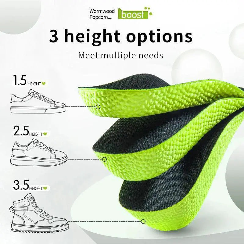 Height Enhancing Arch Support Insoles for Comfort Boost