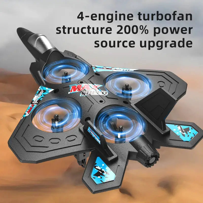 RC Aircraft EPP Foam Stunt Glider Electric Fighter Remote Control Airplane Fall Resistant Plane Toys for Boys Kids