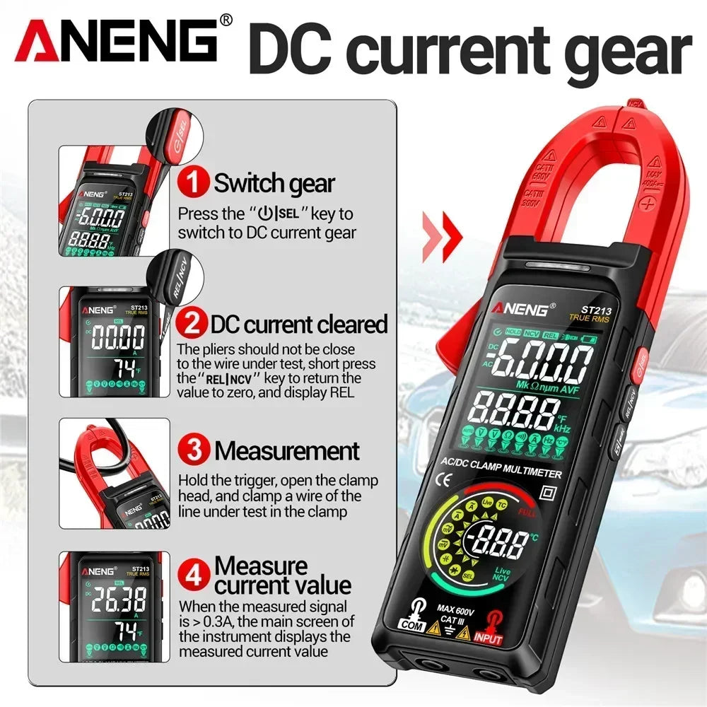 Digital Clamp Meter Aneng Dc/Ac