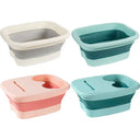 Portable Footbath Massage Bucket Easy To Store Foot Soaking Bath Tub Folding Basin for Relaxing and Pain Relief