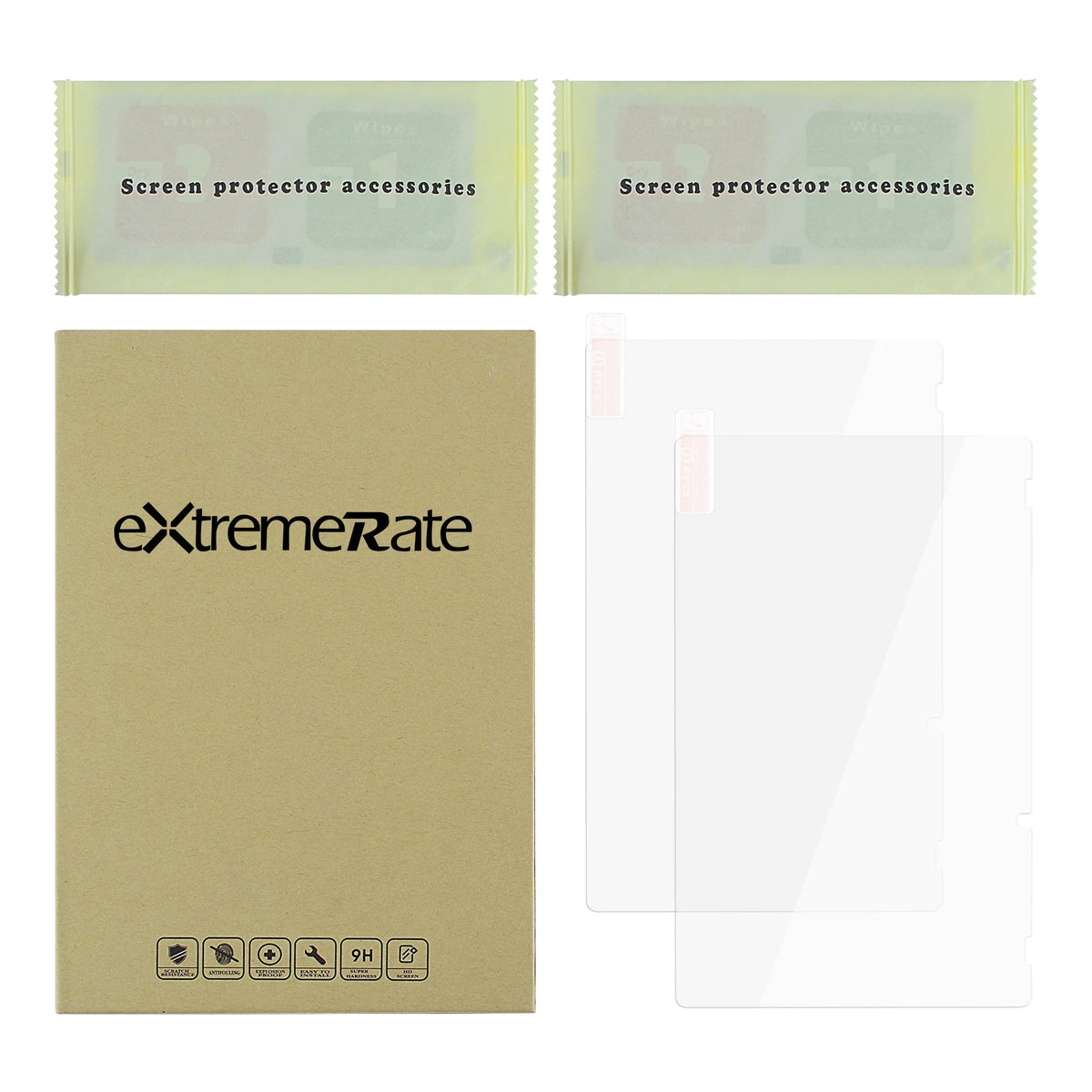eXtremeRate 2 Pack Border Transparent