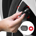 Car Tire Valve Caps with O Rubber Ring Cover for Vehicles