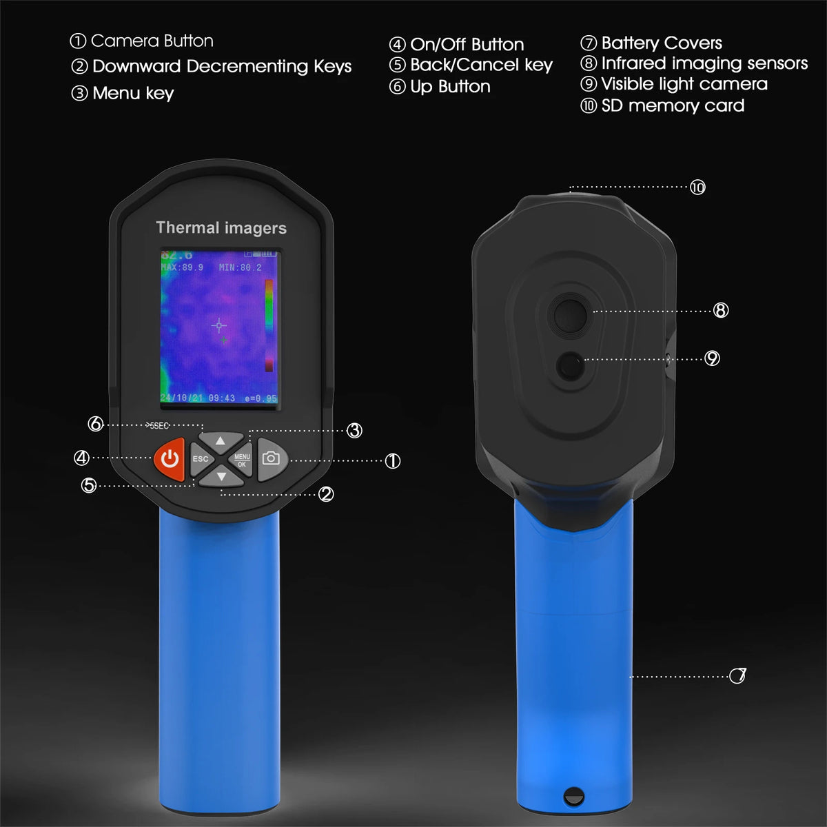 Pixels Infrared Thermal Imaging Camera, Megapixel Visible Image — product view 4
