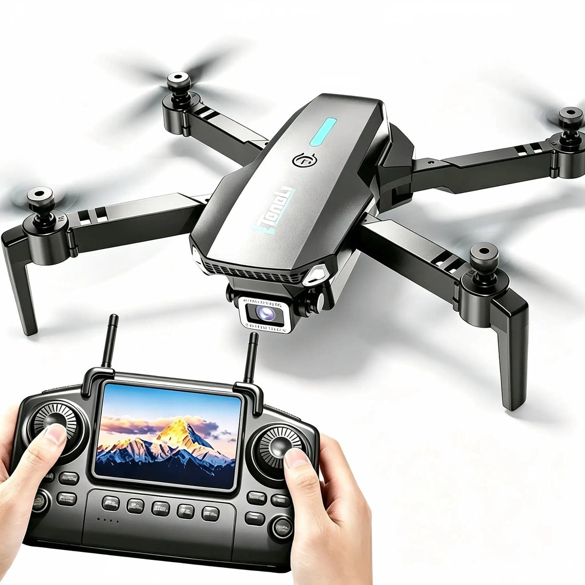TONGLI Foldable Drone RC Quadcopter with Large‑Screen Remote — product view 1