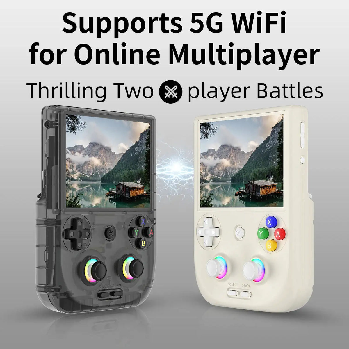 Anbernic RG406V Retro Handheld Game Console 4’’ IPS Touch Screen Android 13 Unisoc T820 Game Player 5500mAh RGB Light 3D Hall Joystick Supports WIFI Bluetooth 1080p Display Port Output