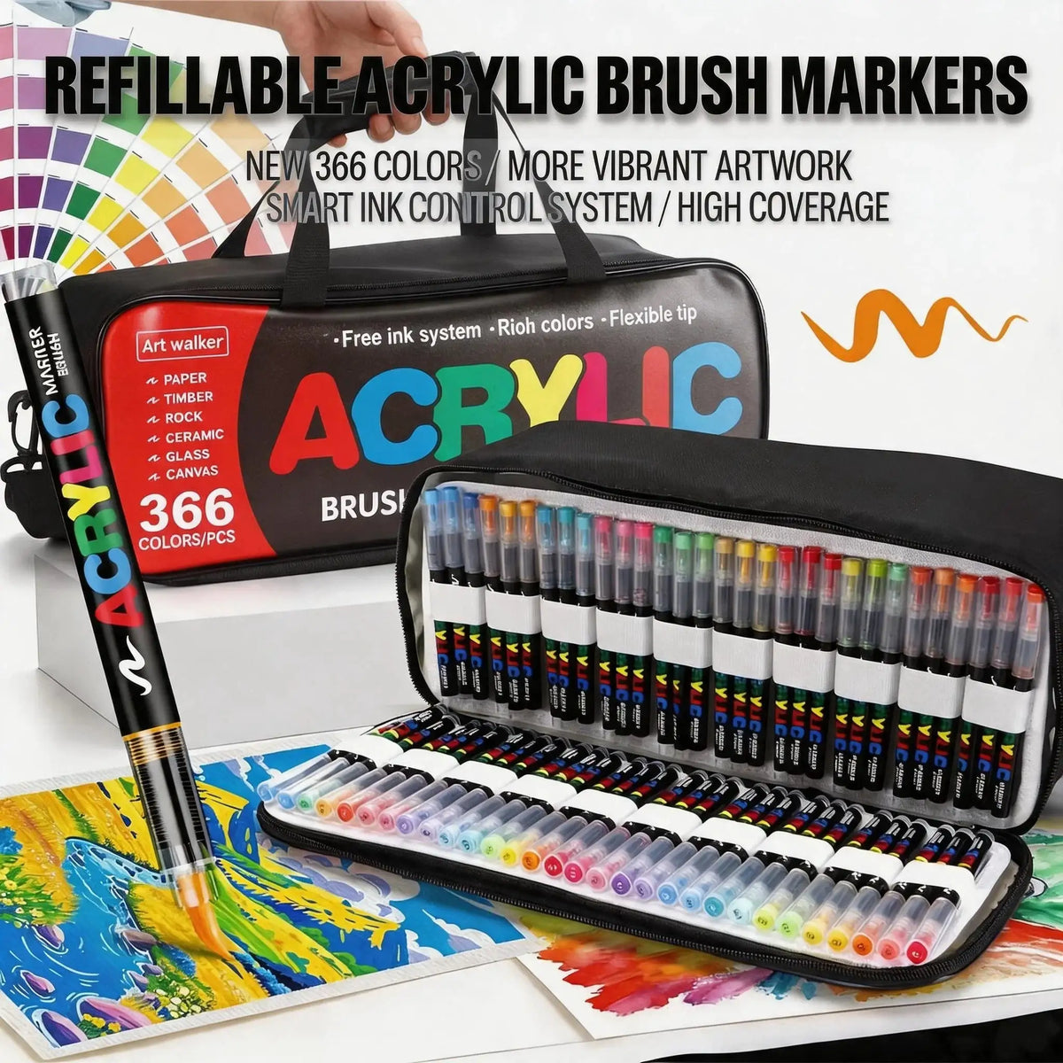 Liquid Acrylic Markers Set — product view 4