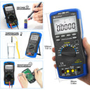 Digital Multimeter Auto Range TRMS DC AC Meters , Counts Tester