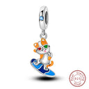 Sterling Silver Moon Mermaid Turtle