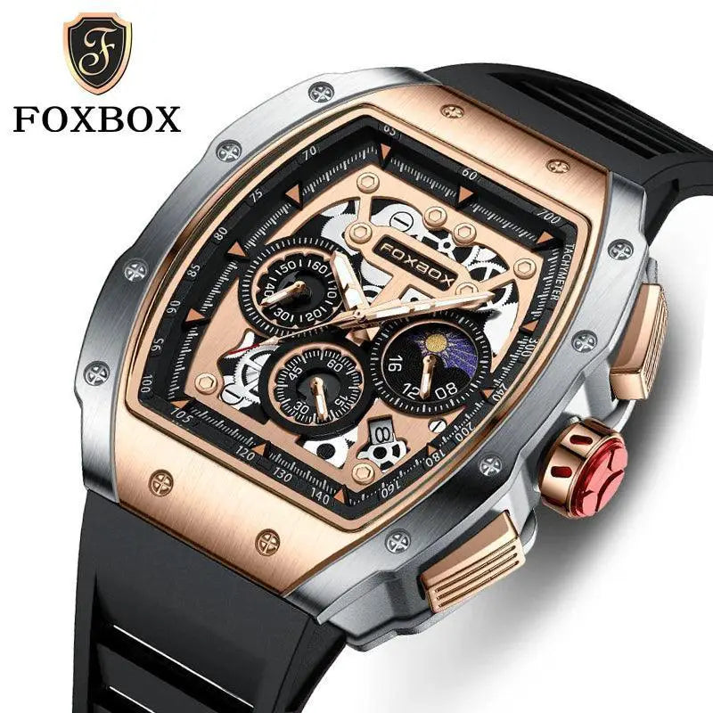 LIGE Foxbox Mens Waterproof Chronograph Watch Durable