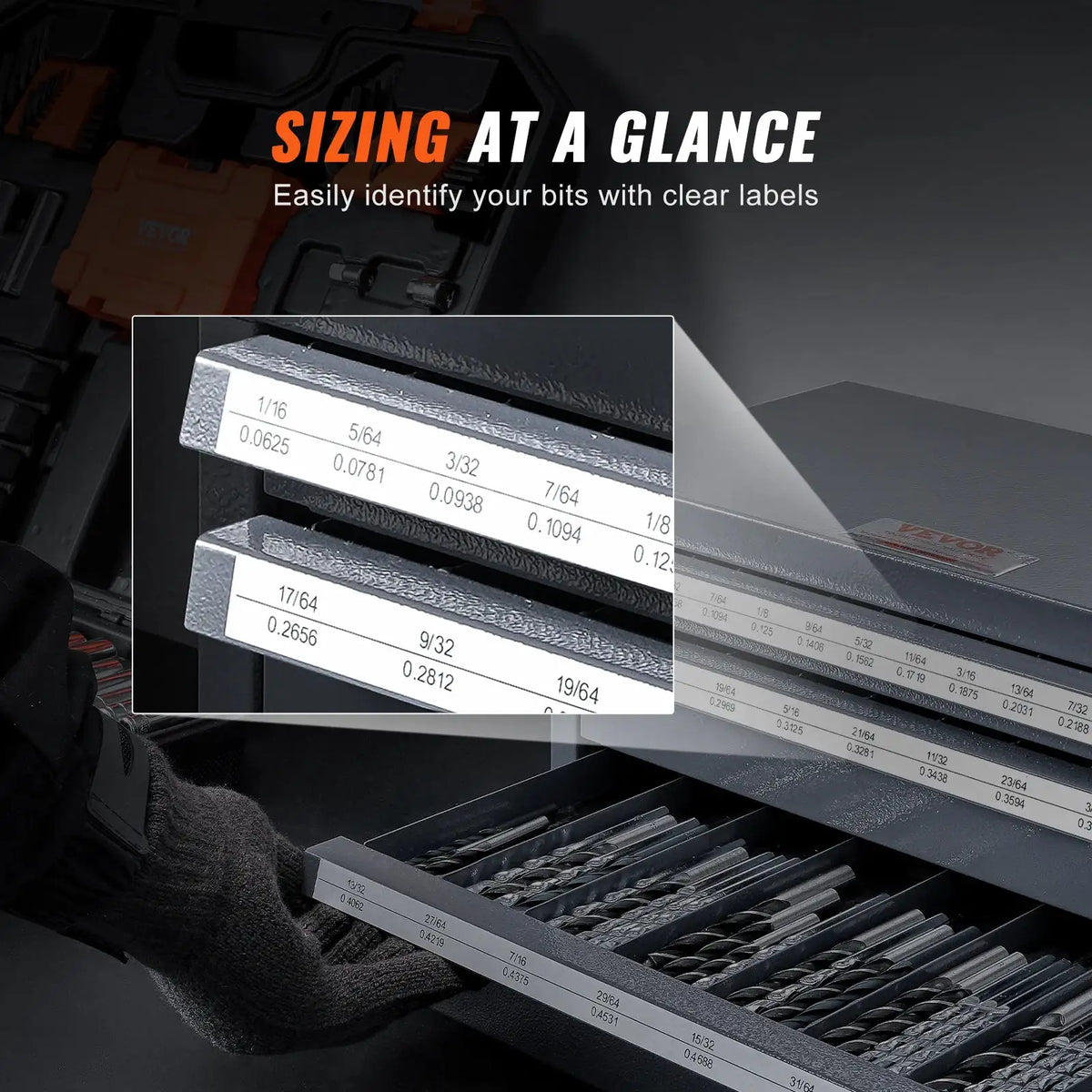 Steel Drill Bit Organizer Cabinet — product view 4