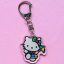 Anime Hello Kitty & My Melody Keychain Set for Fans