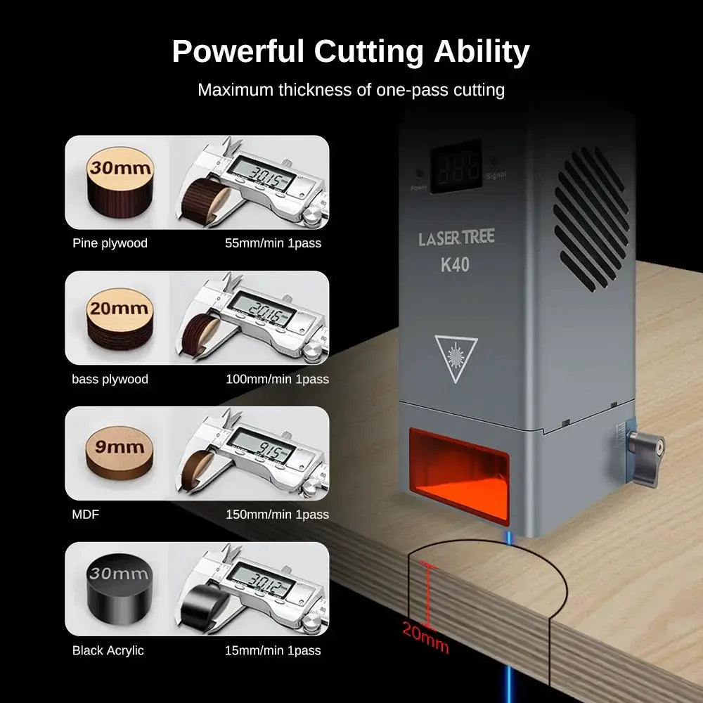 Laser Tree K40 40W Laser Module Air Assist For Engraving