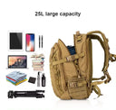 Tactical Backpack 25L Leisure Sports Backpack Travel Men Women
