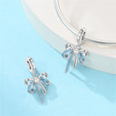 Sterling Silver Blue Purple Butterfly